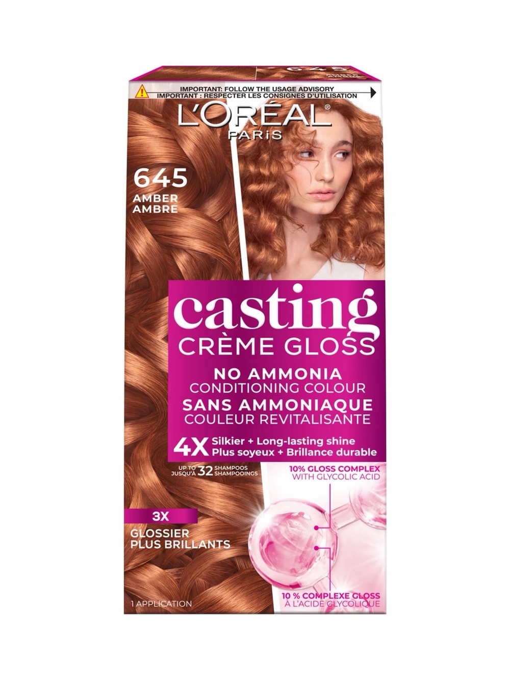 L'Oreal Paris Casting Creme Gloss in 645 Amber